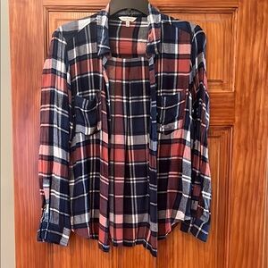women’s medium lucky brand flannel